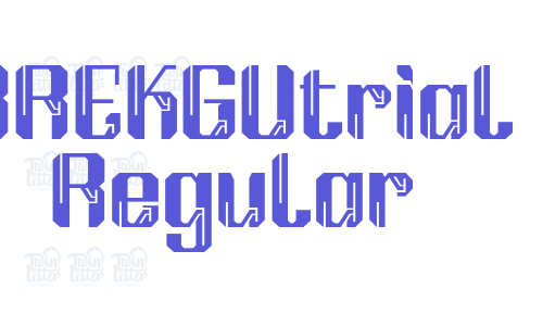 BREKGUtrial Regular Font