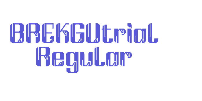 BREKGUtrial Regular Font Download