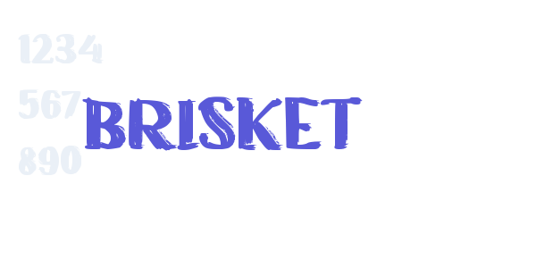 BRISKET font free