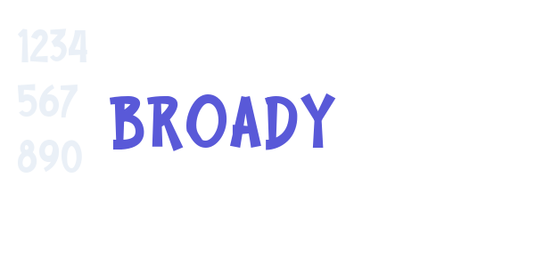 BROADY font free