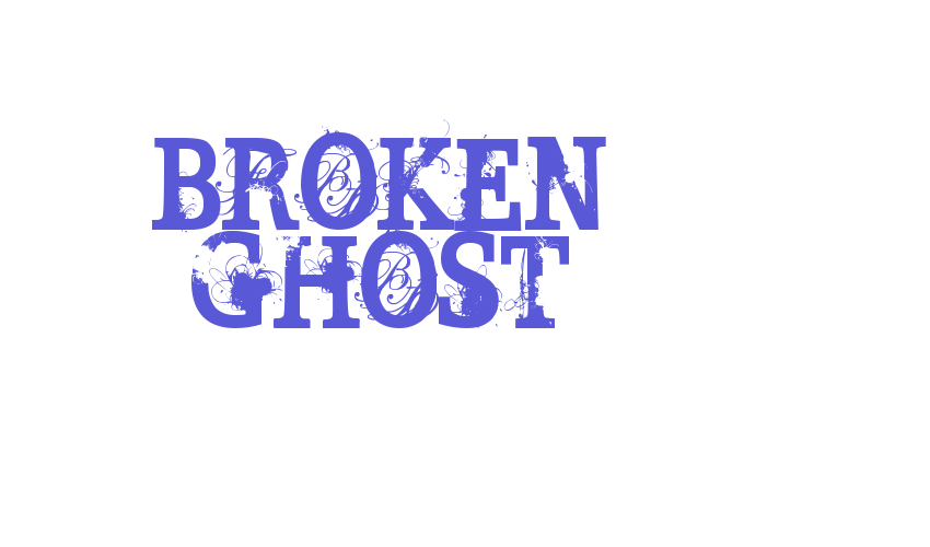 BROKEN GHOST Font Download