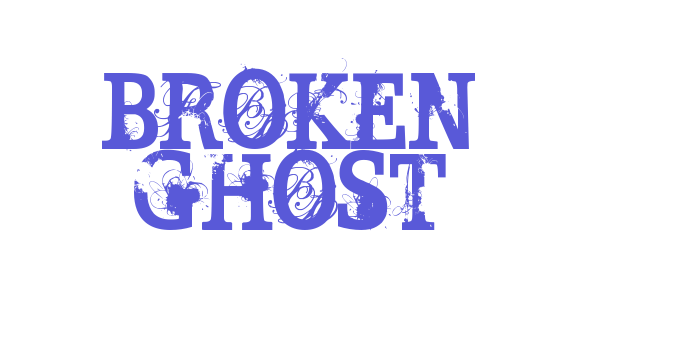 BROKEN GHOST Font Download