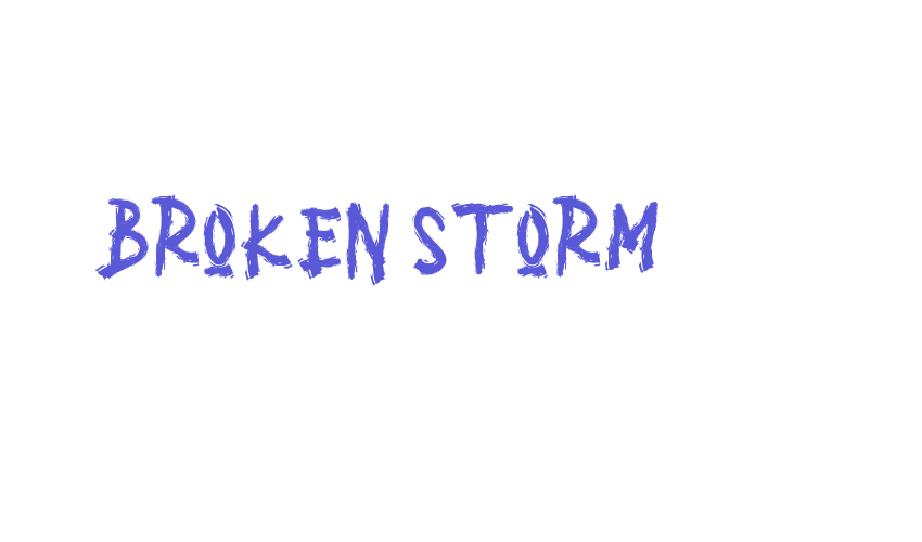 BROKEN STORM Font Download