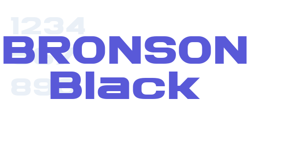 BRONSON Black font free