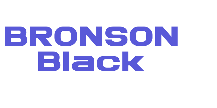 BRONSON Black Font Download