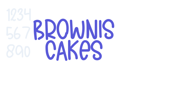 BROWNIS CAKES font free