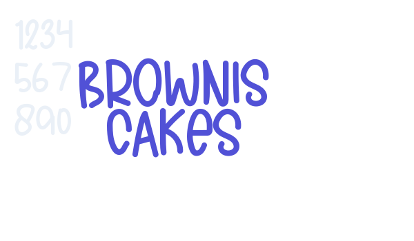 BROWNIS CAKES font download