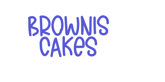 BROWNIS CAKES Font