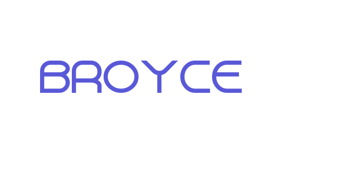 BROYCE Font Download