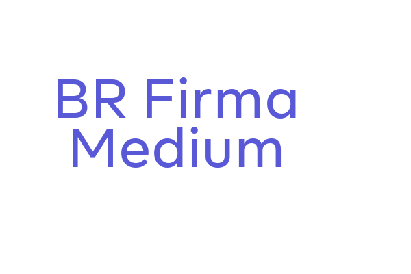 BR Firma Medium Font