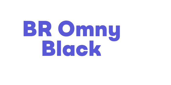 BR Omny Black Font Download