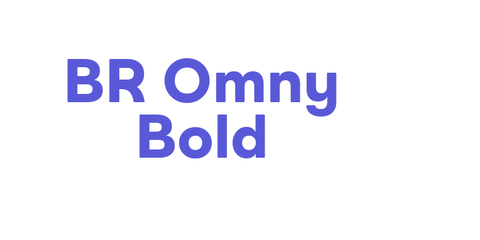 BR Omny Bold Font Download