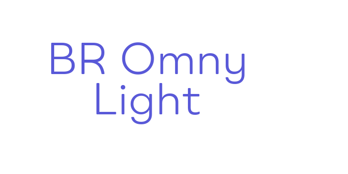 BR Omny Light Font Download