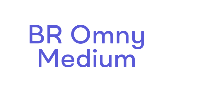 BR Omny Medium Font Download