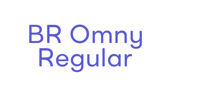 BR Omny Regular Font Download