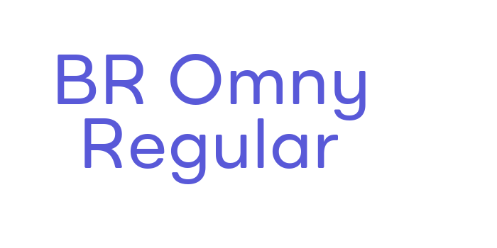 BR Omny Regular Font