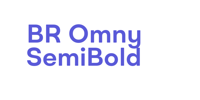 BR Omny SemiBold Font Download