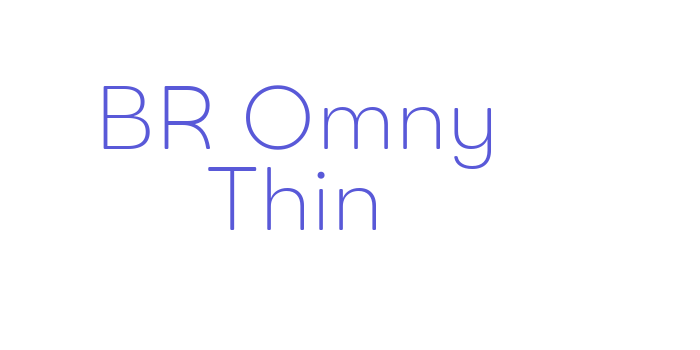 BR Omny Thin Font Download