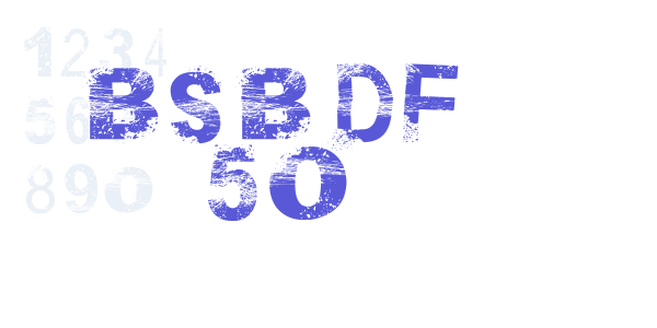 BSB DF 50 font free