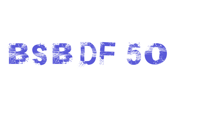 BSB DF 50 Font Download