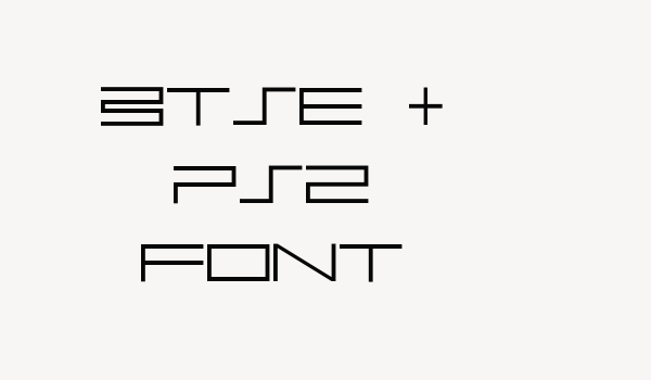 BTSE + PS2 FONT Font