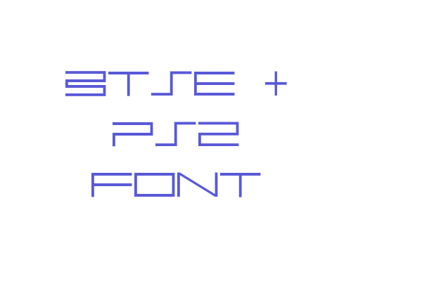 BTSE + PS2 FONT Font