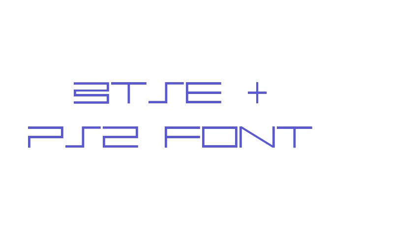 BTSE + PS2 FONT Font Download