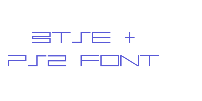 BTSE + PS2 FONT Font Download