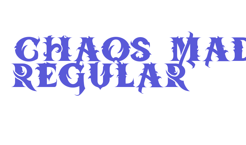 BTX-Chaos-Made Regular Font