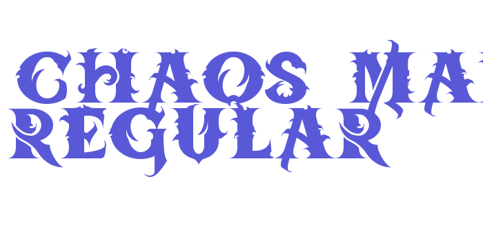 BTX-Chaos-Made Regular Font Download