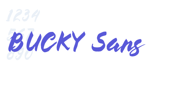 BUCKY Sans font free