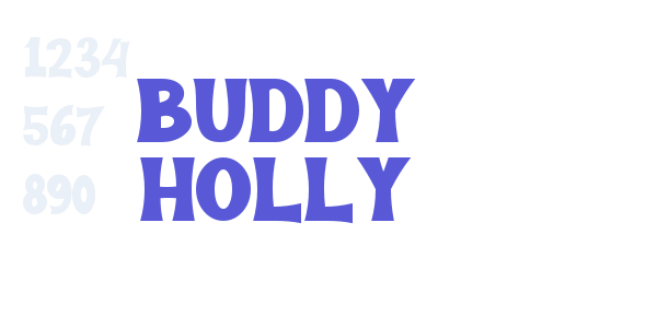 BUDDY HOLLY font free