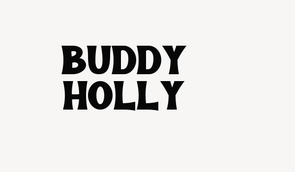 BUDDY HOLLY Font