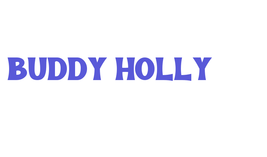 BUDDY HOLLY Font Download