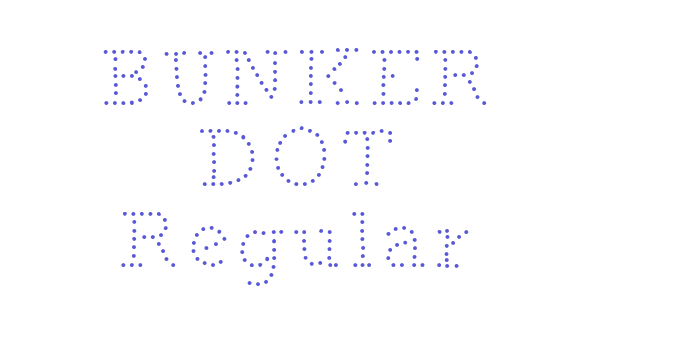 BUNKER DOT Regular Font Download