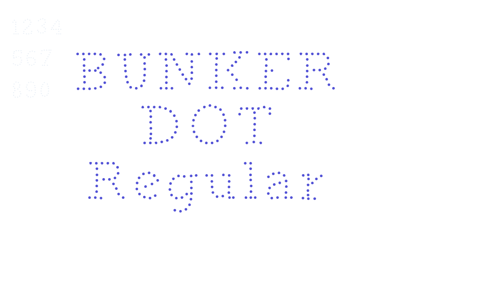 BUNKER DOT Regular-font-download