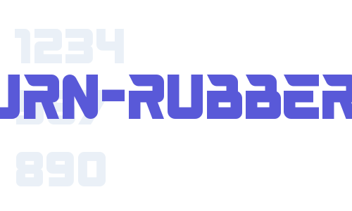 BURN-RUBBER Font