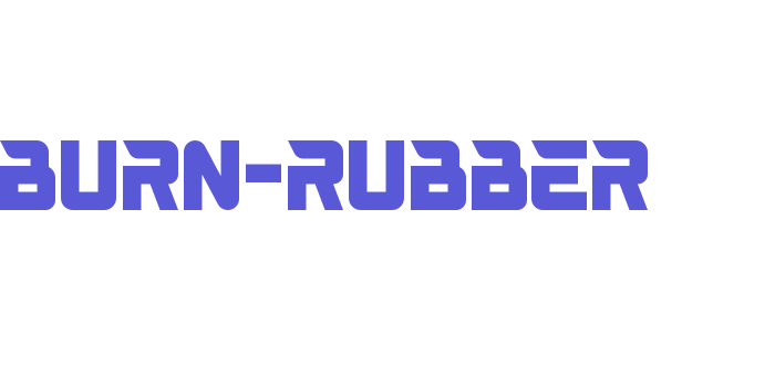 BURN-RUBBER Font Download