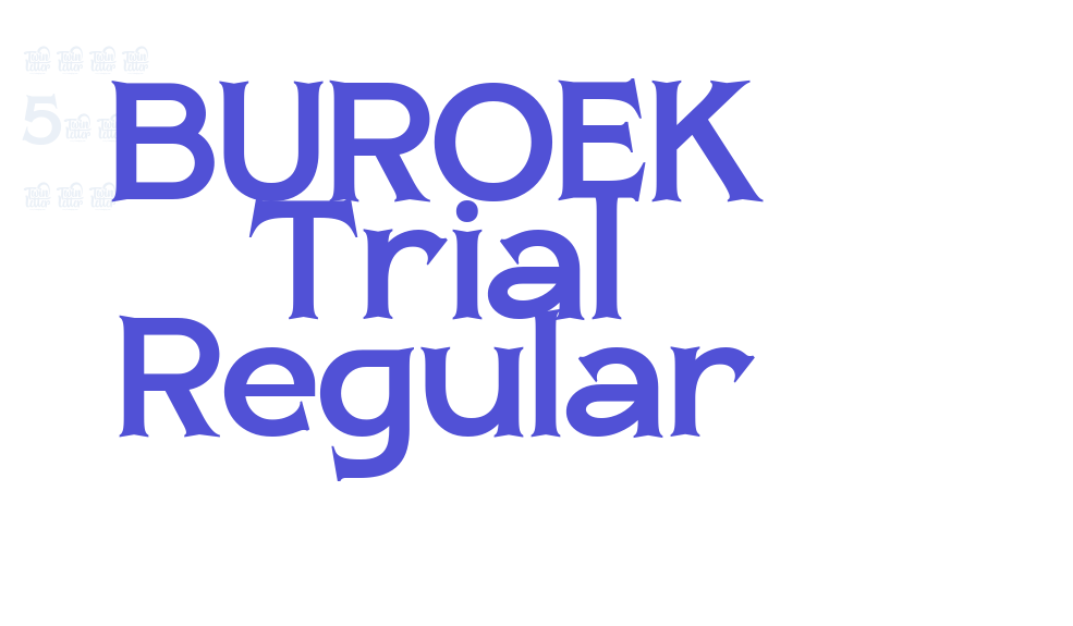 BUROEK Trial Regular-font-download