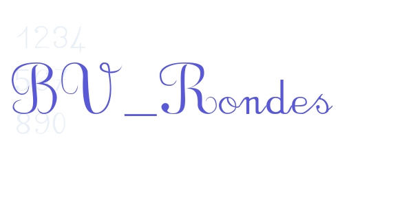 BV_Rondes font free