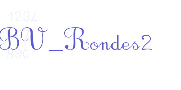 BV_Rondes2 font free