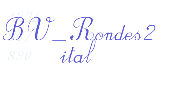 BV_Rondes2 ital font free