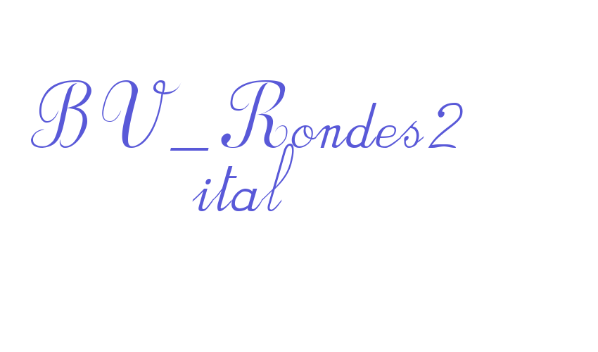 BV_Rondes2 ital Font