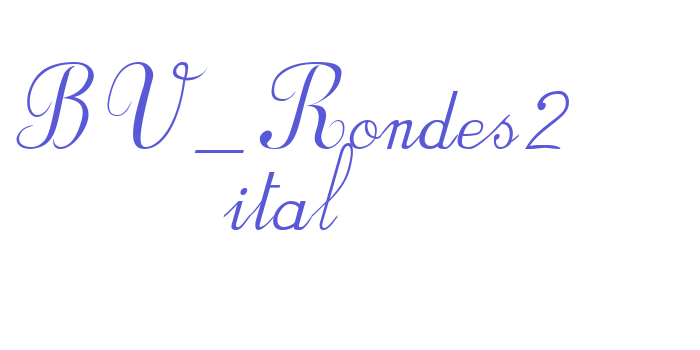 BV_Rondes2 ital Font Download