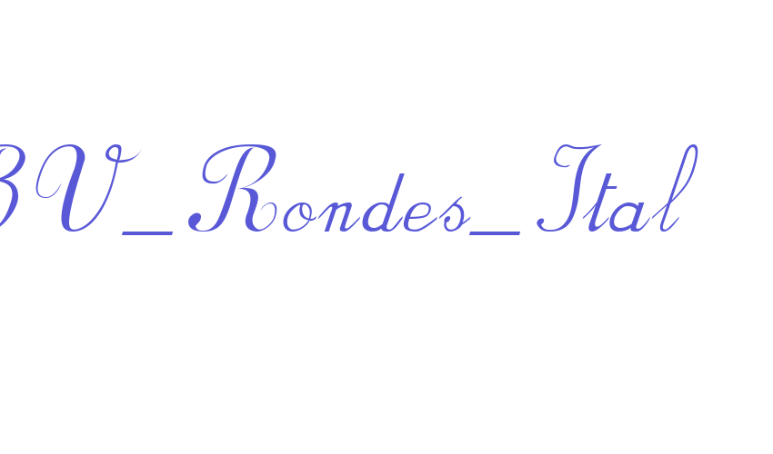 BV_Rondes_Ital Font