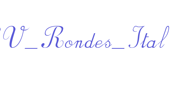 BV_Rondes_Ital Font Download