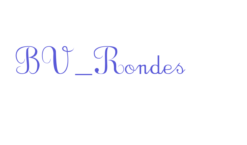 BV_Rondes Font