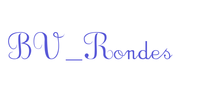 BV_Rondes Font Download