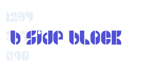 B SIDE BLOCK-font-download