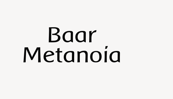 Baar Metanoia font download